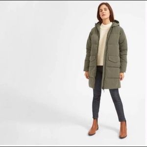 Everlane ReNew Puffer Coat Olive S